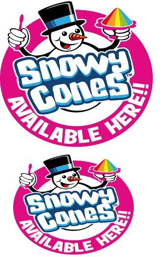 Window Sticker Decals x 2 Snowycones