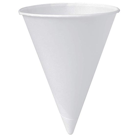 200 x 6oz Paper Snow Cone Cups – PE-Coated Disposable Cones