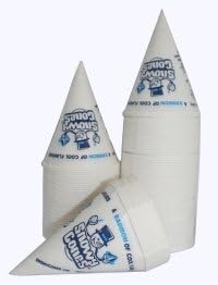1000 x 6oz SnowyCones® Branded Paper Snow Cone Cups – PE-Coated Disposable